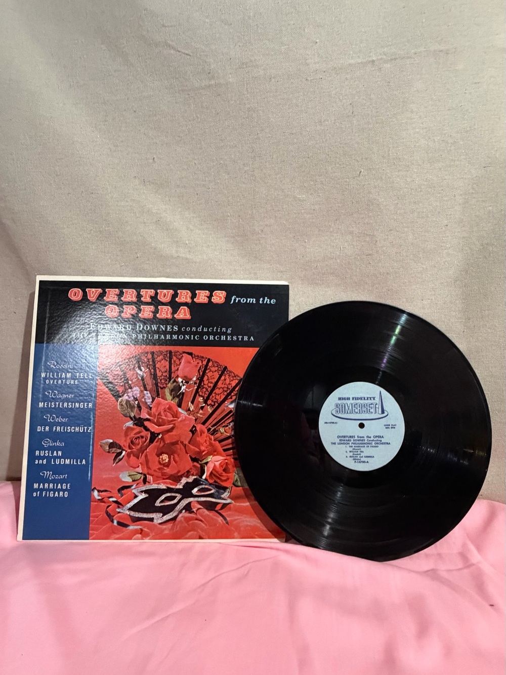 Vintage Somerset  LP Record - Overtures from the Opera